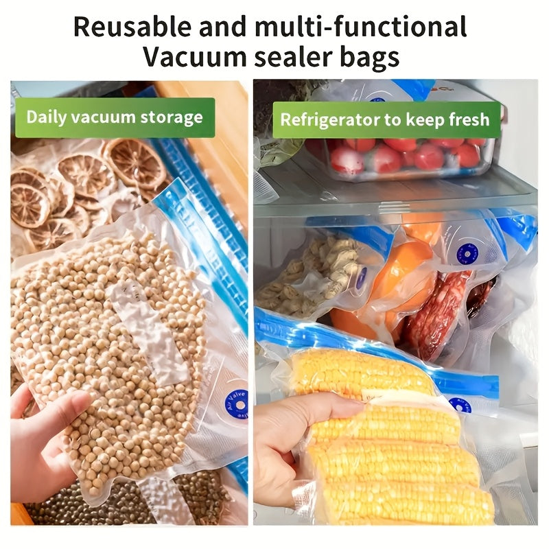 Handheld Electric Vacuum Sealer with Three Sizes of Food Storage Bags and Pump