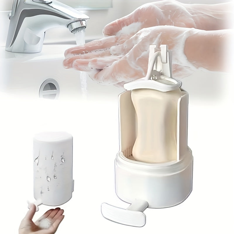 Yaratuvchan devorga o'rnatiladigan sabun maydalagich dispenseri, zanglamaydigan po'lat va plastik bar sabun qirqgichi bilan. O'rnatish uchun teshik ochish shart emas. Uy va mehmonxona hammomlari uchun mukammal.