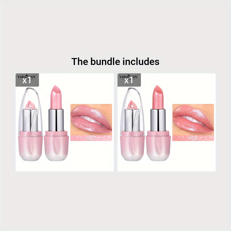 Women's Pearlescent Matte Lipstick Long Lasting Waterproof Pink Lipstick