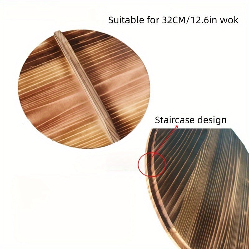 Большая 32 см чугунная сковорода с крышкой из кедрового дерева для газовых и электрических плит