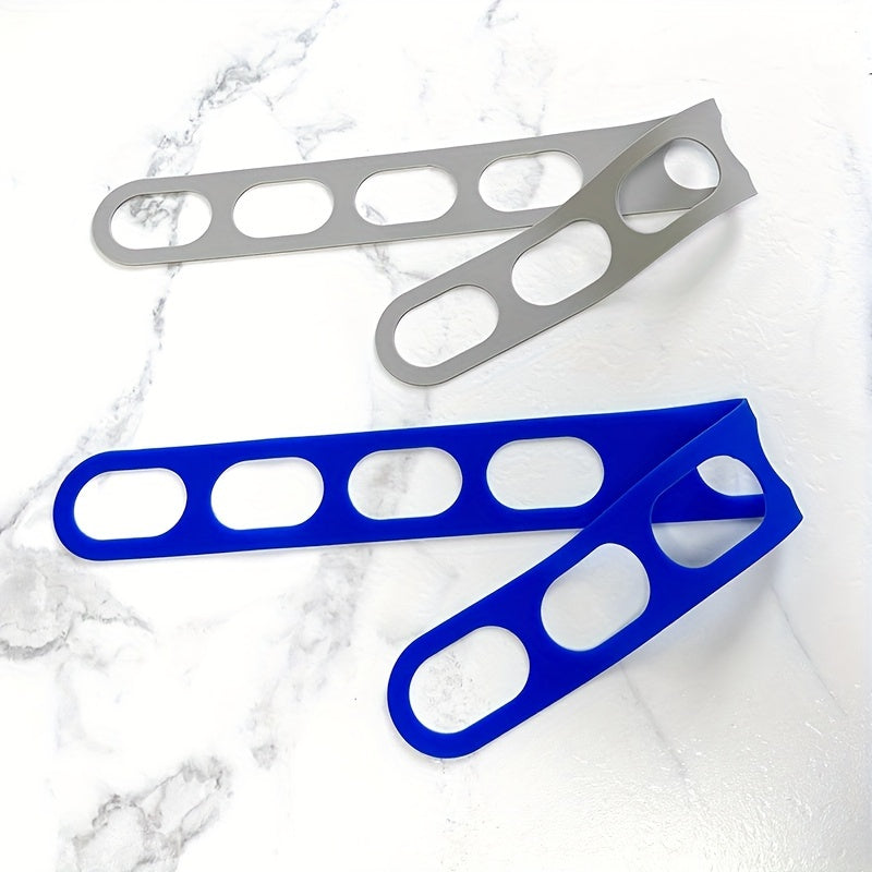 Ajustable agarrador de tapa de silicona, sellador a prueba de fugas, cubreollas gris azul