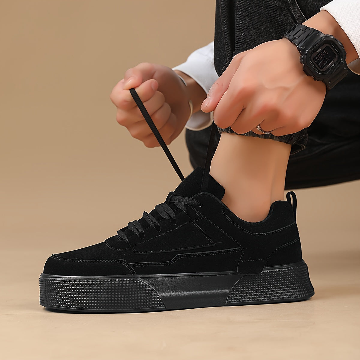 Men's Low-Top Breathable Sneakers for Running Hiking Outdoor Casual Street Style