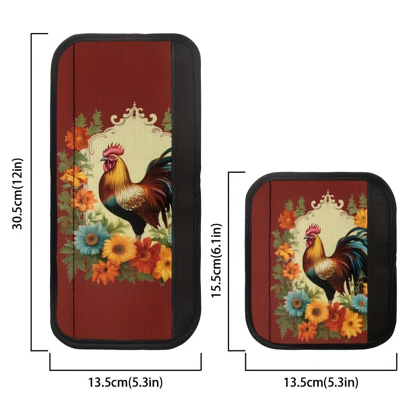 4-to'plam Qo'ycha Tasviri Muzlatgich Qo'lqoplari Polyester Antiskid Oshxona Dekori