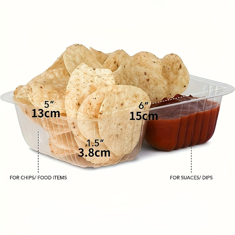 32-Pack 12oz Disposable Plastic Nacho Trays for Dips, Movie Nights, Parties