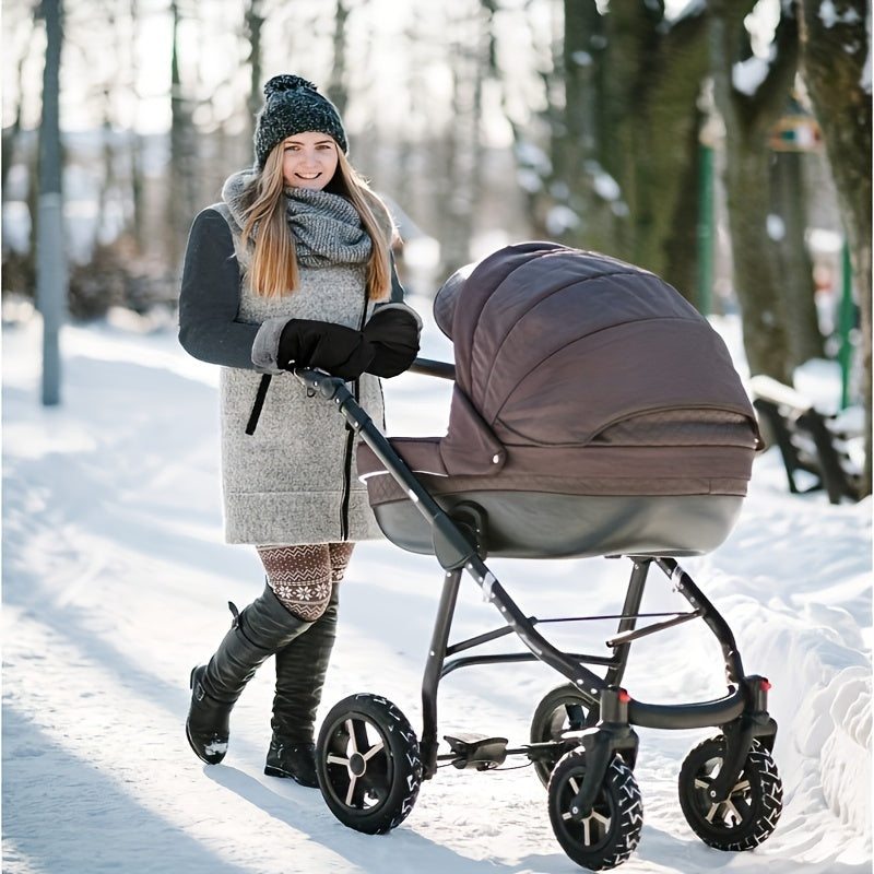 Waterproof Windproof Stroller Gloves for Baby Carriage Bicycles and Trailers