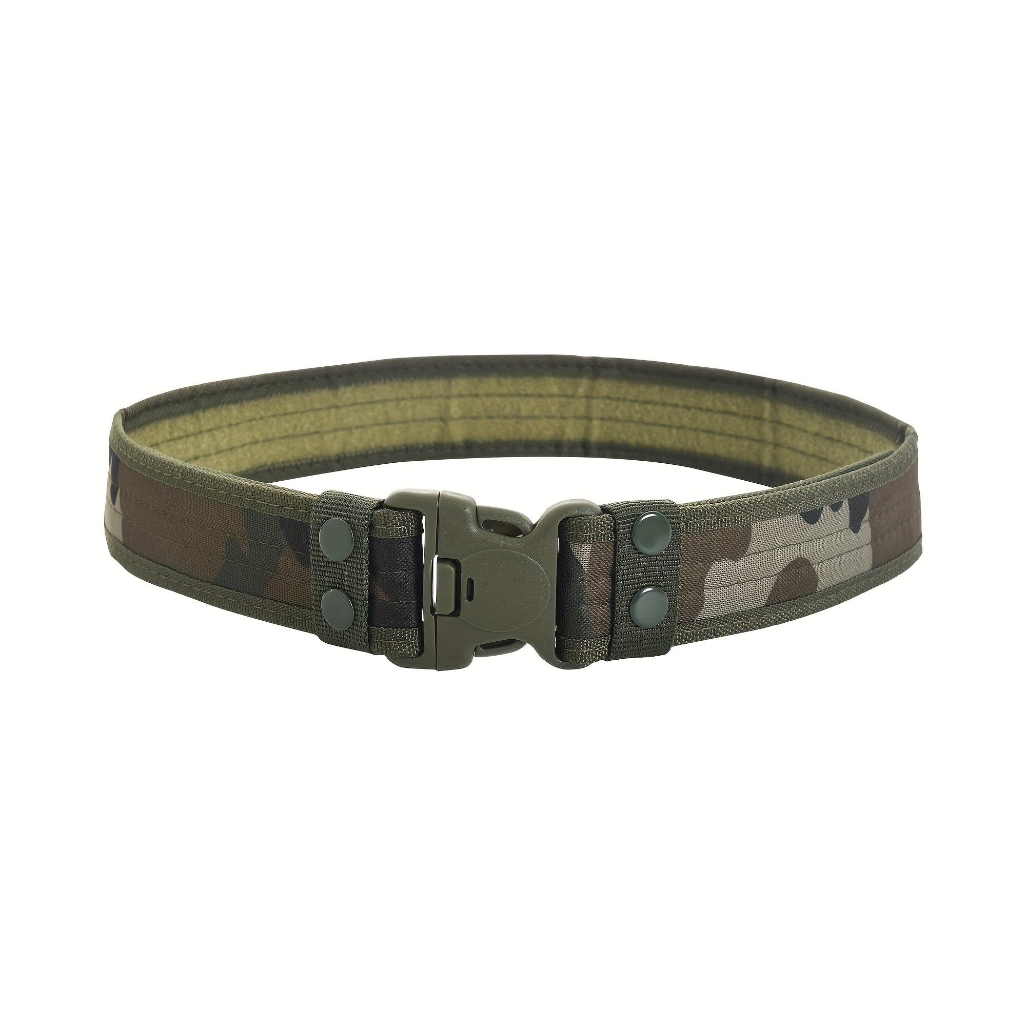 Unisex Camouflage Canvas Belt Tactical Military Style Adjustable Outdoor Belt