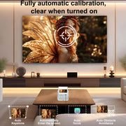 8-Inch Smart 4K Support Projector With HD 1080P, Android 12, WIFI6