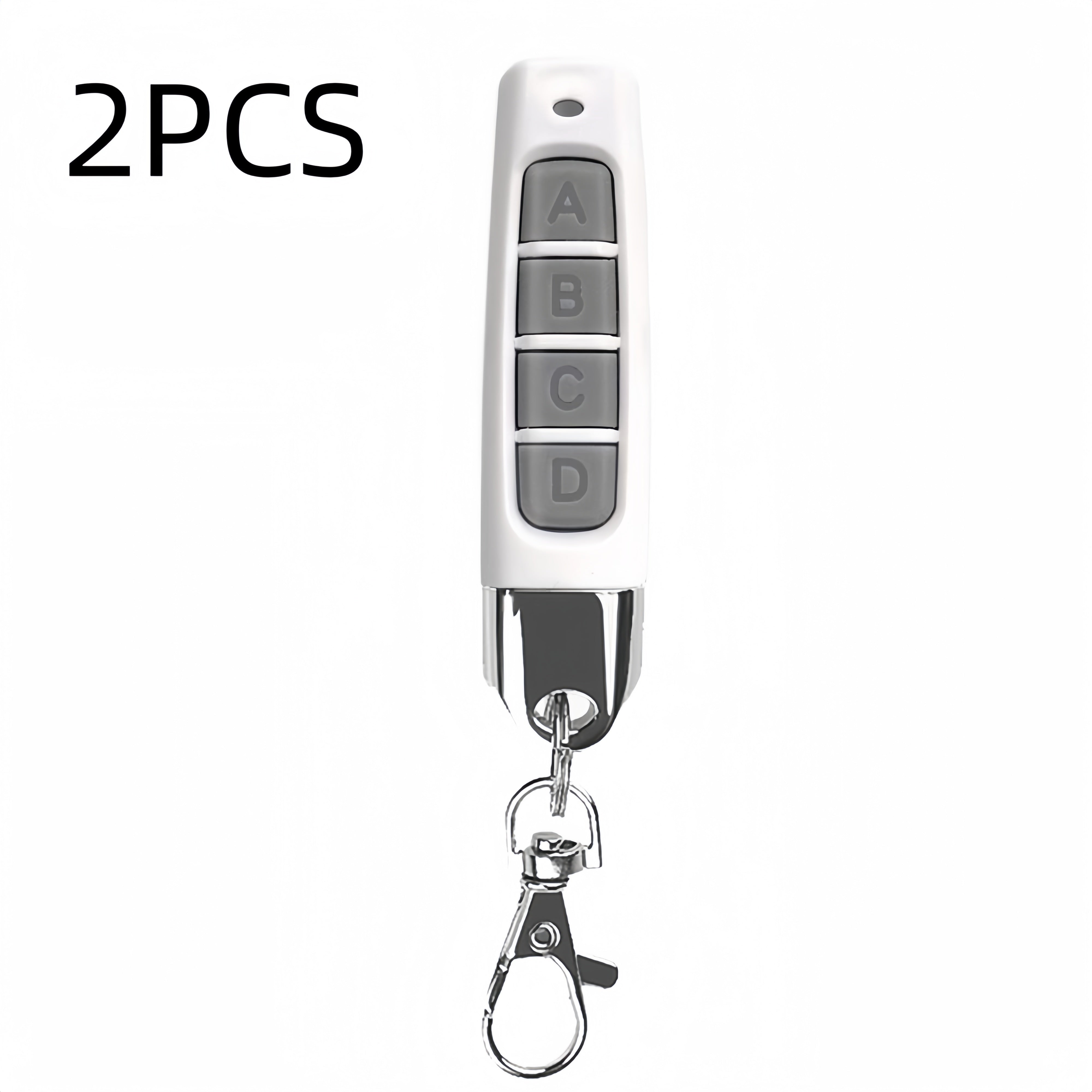 2pcs 433.92MHz Universal Garage Door Remote Control 4-Channel Wireless Key Fob