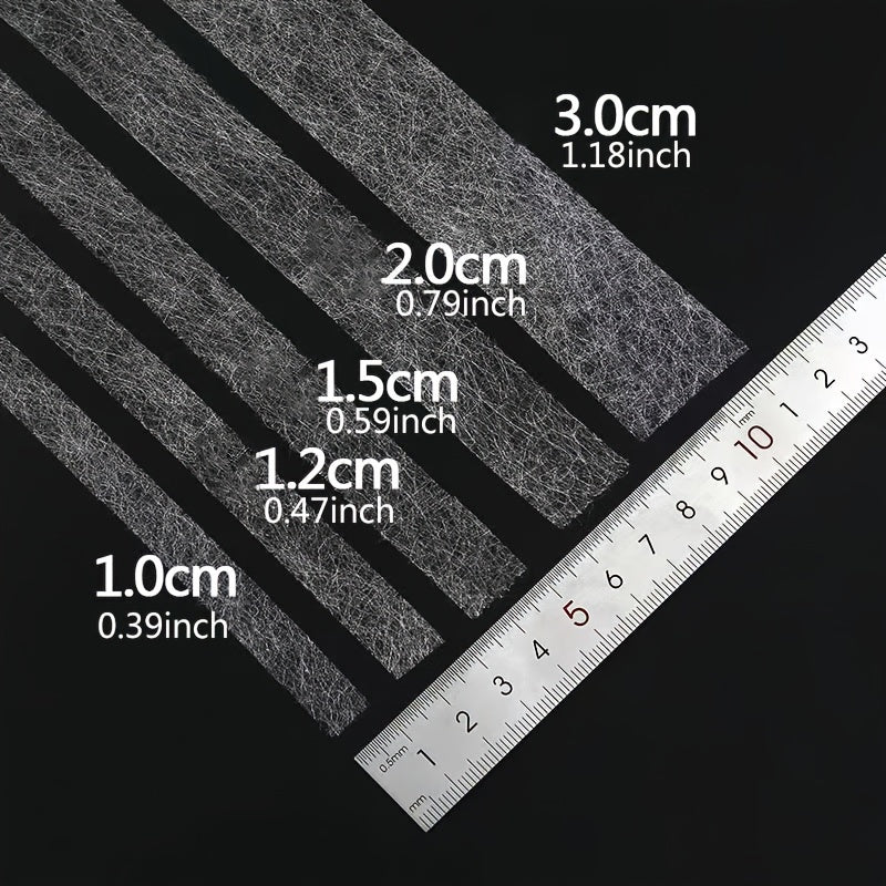 Двусторонняя нетканая прокладочная ткань-лента для шитья и рукоделия, 60 м