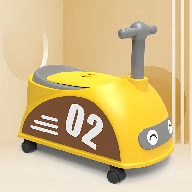 Kids' Green Plastic Toilet Seat for Children with Easy-to-Clean Design