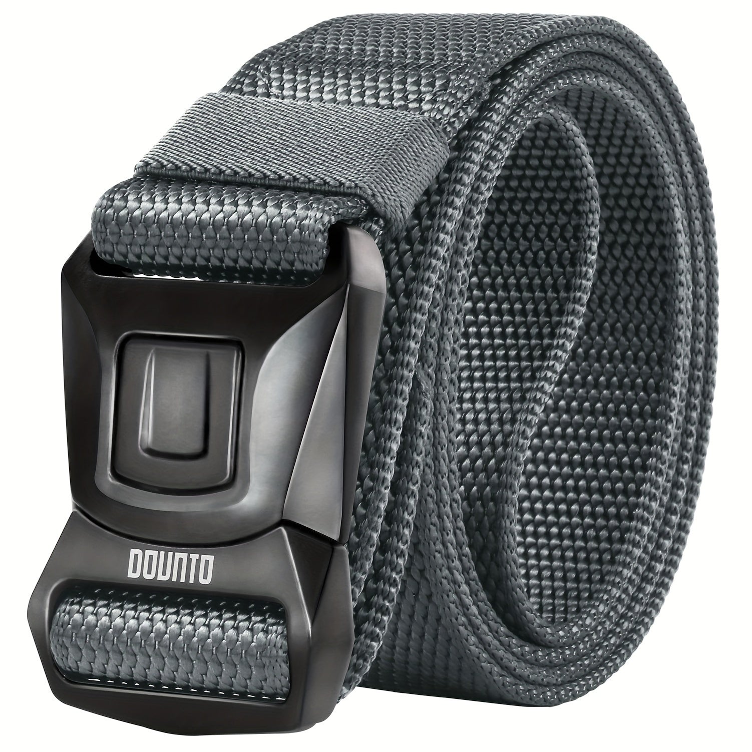 Мужской тактический ремень из нейлона черного цвета с быстросъемной пряжкой из сплава для активного отдыха