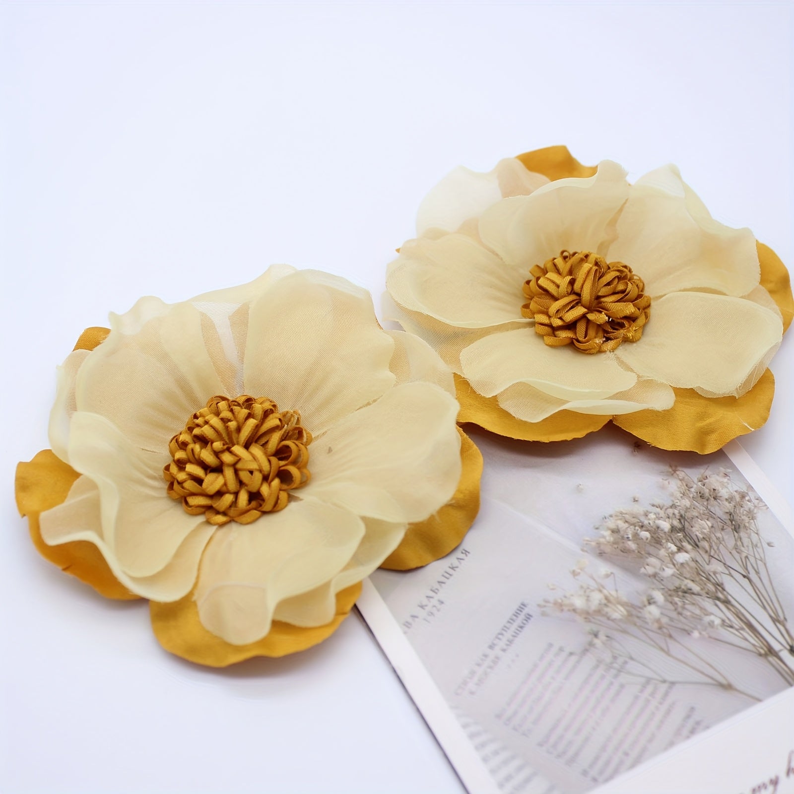Women's Removable Floral Shoe Clips with Multi-Color Camellia Design