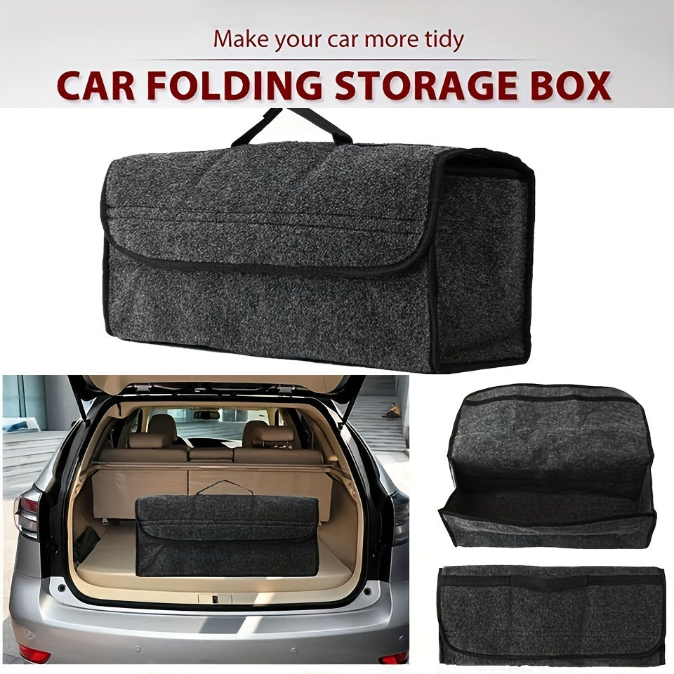 Bolsa organizadora para maletero de coche, de fieltro, solución de almacenamiento para herramientas, resistente y duradera