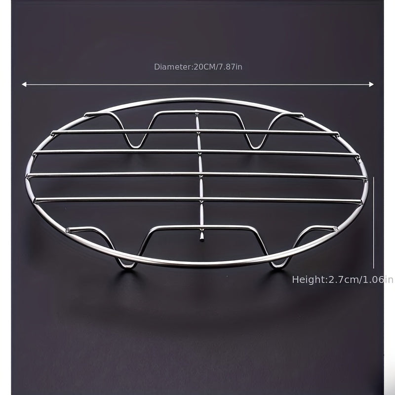 Stainless Steel Steamer Rack Round 15.24cm 17.78cm 20.32cm Cooking Basket