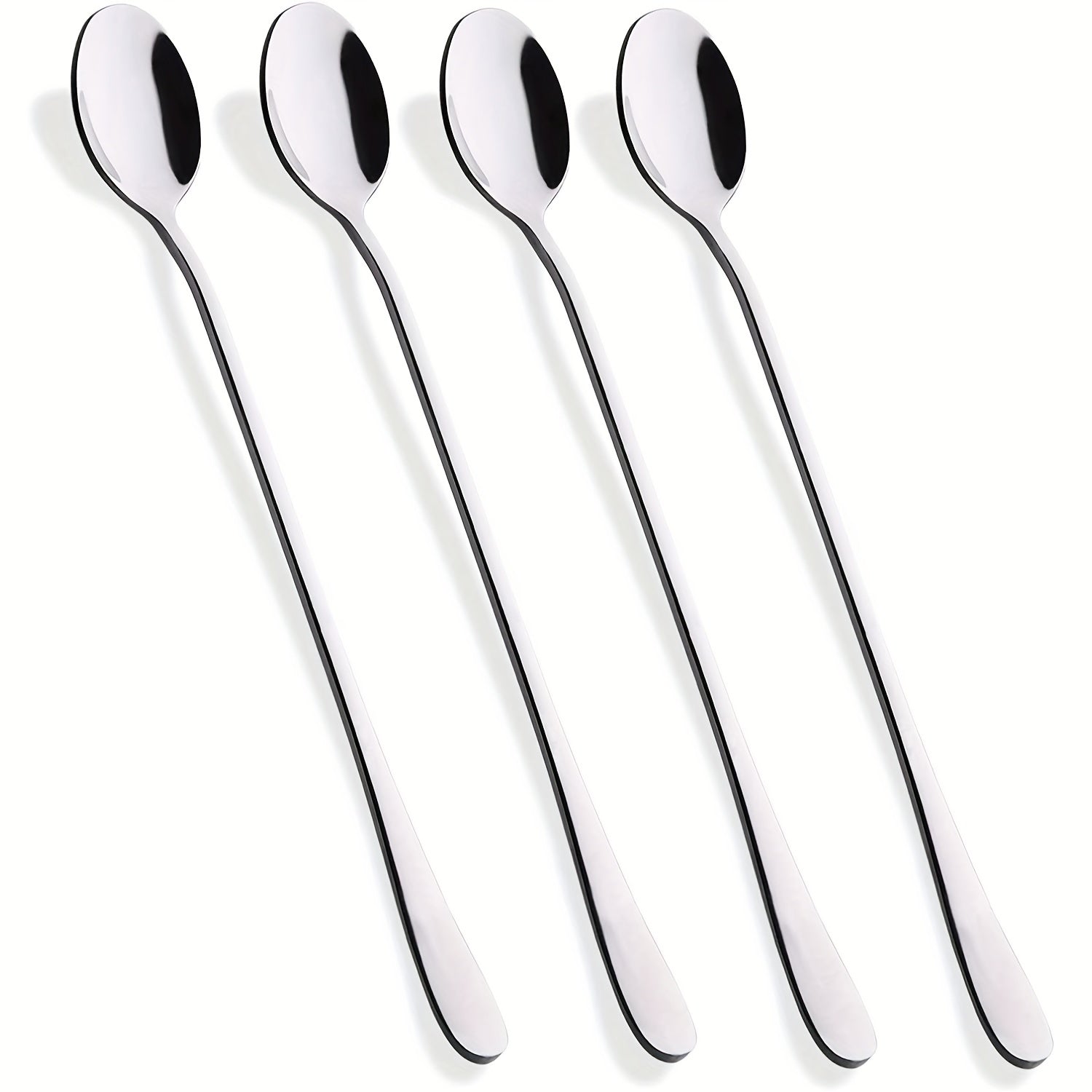 Juego de cucharas de acero inoxidable para té helado, café, helado y cócteles