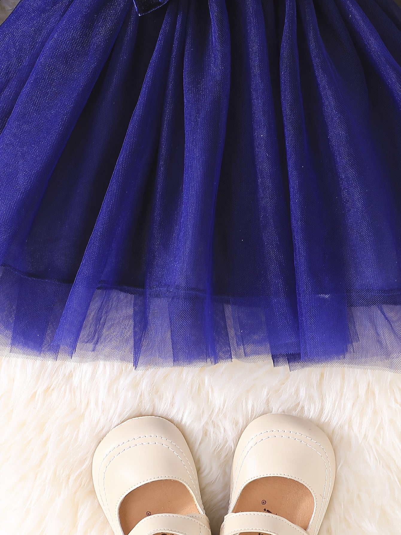 Toddler Girls Floral Print Tutu Dress Long Sleeve Spring Fall Machine Washable