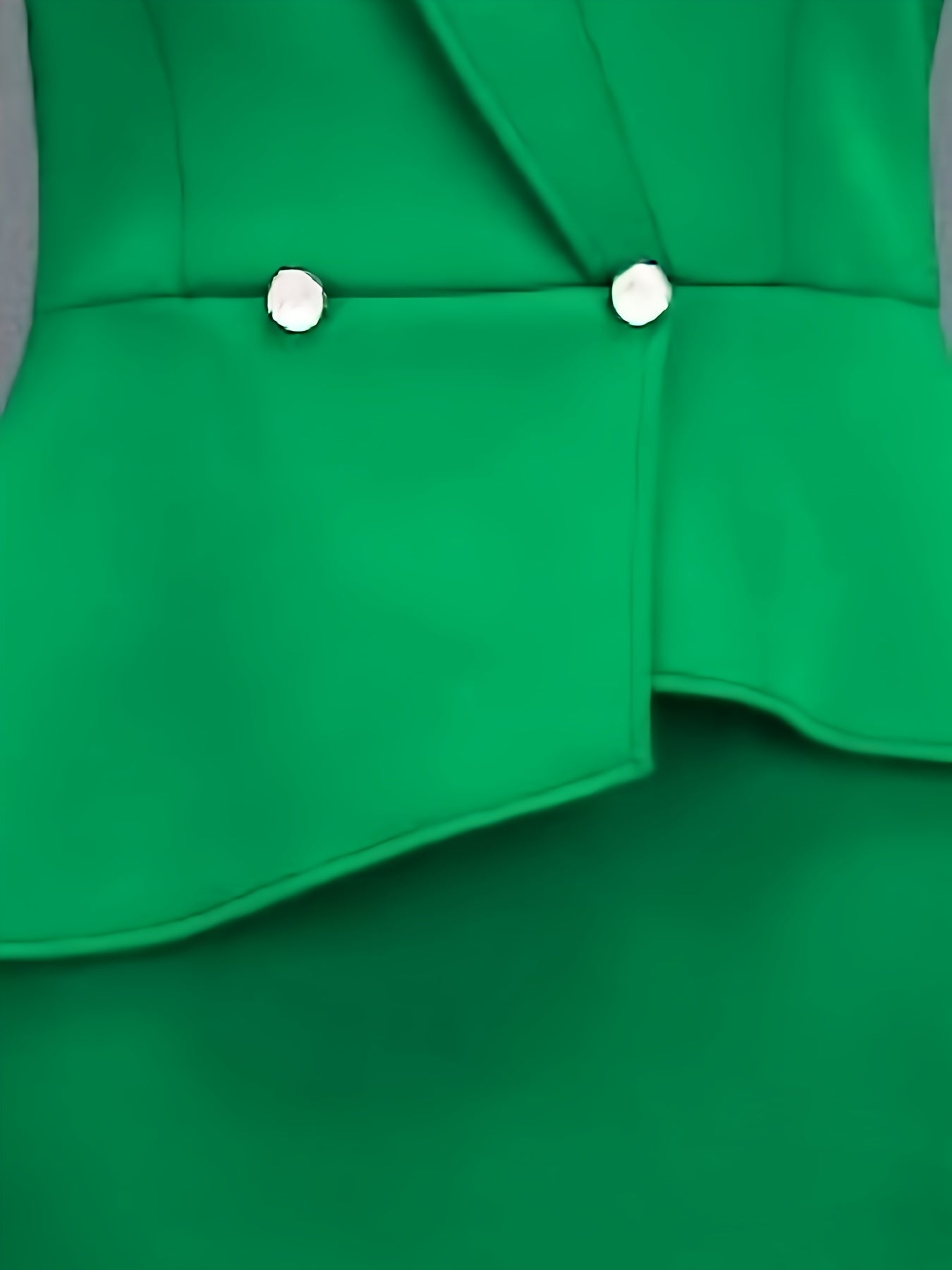 Women's Party Dress Ruffle Peplum Turndown Collar Stylish Sleeves