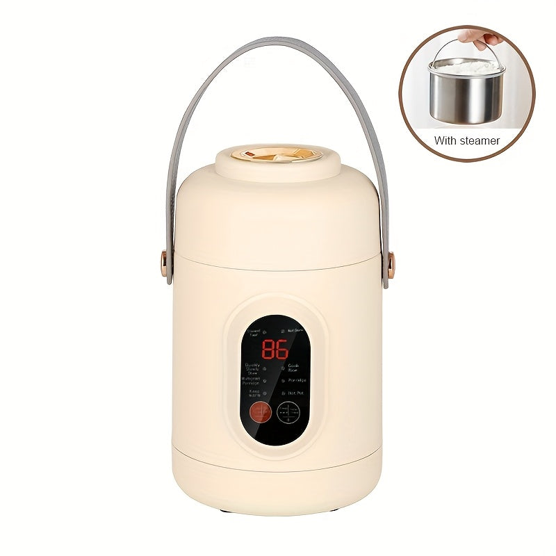 800ml Elektrik Pishirgich 500W Ko‘p Funktsional Guruch va Sekin Pishirgich, Keramika Qozon bilan