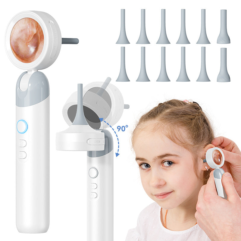 4-in-1 Smart Ear and Nose Inspection Camera with 1080P Screen and Rotating Head