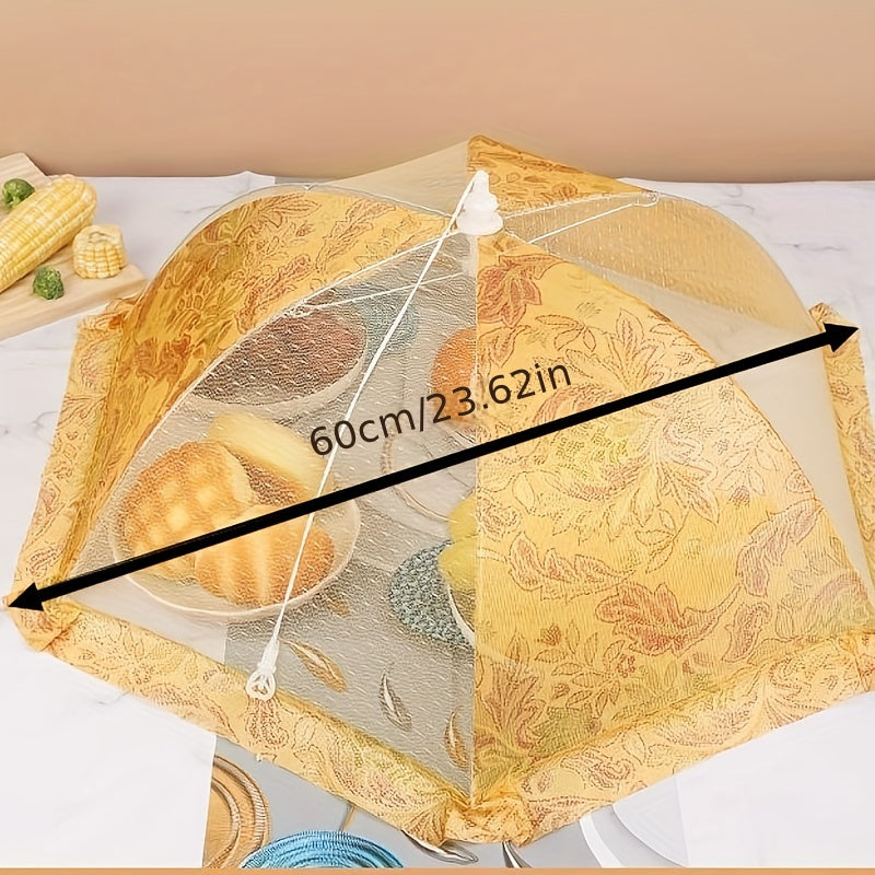 Королевский стиль складной крышки для посуды для защиты от мух и защиты пищи на улице. Идеально подходит для домашних кухонь, уличных вечеринок, пикников, барбекю и кухонных принадлежностей.