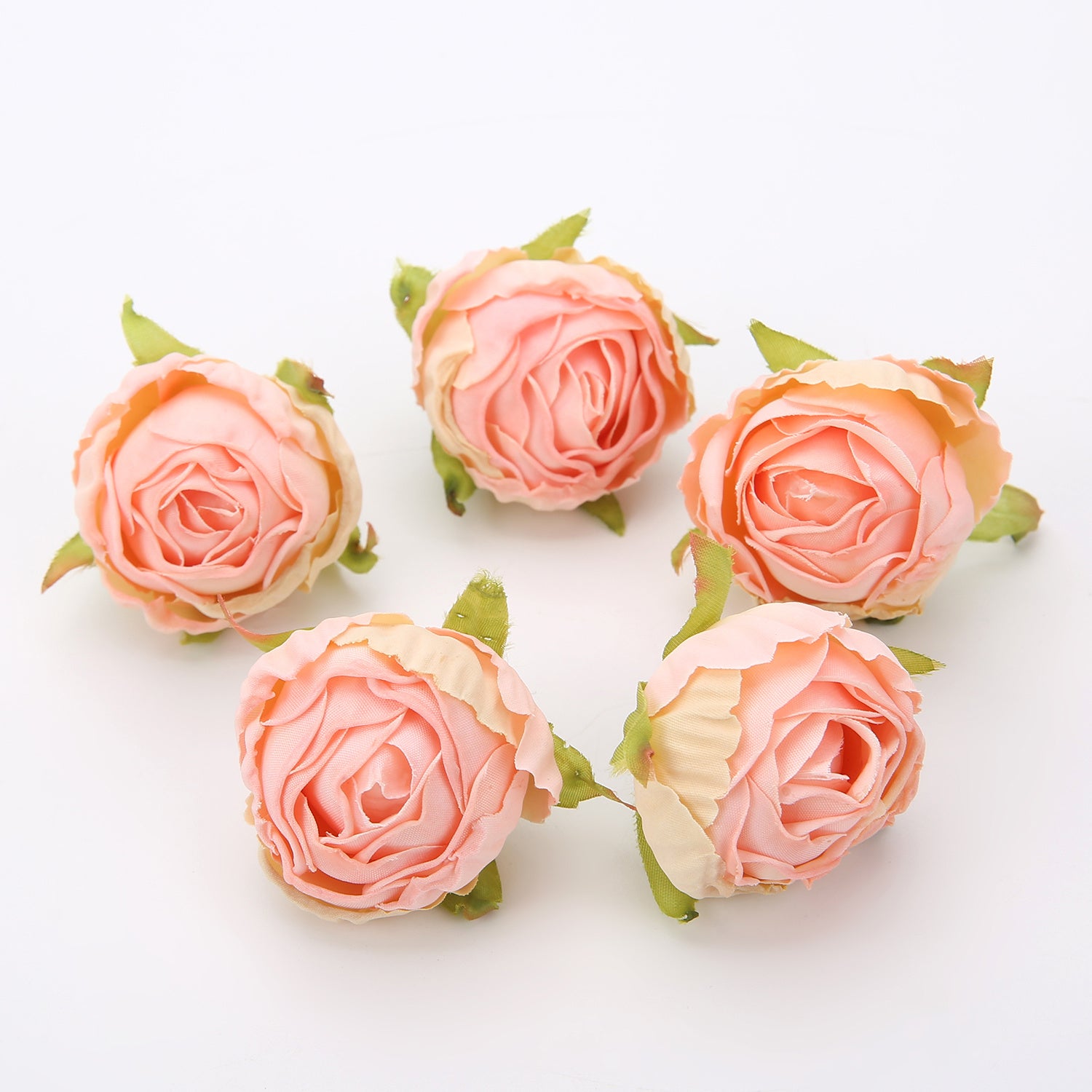 10 Pieces Silk Rose Tea Buds for Wedding Bouquets and Christmas Decorations