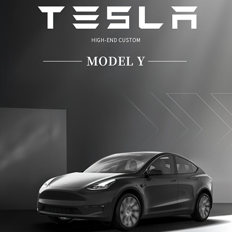 Luxury Nappa Leather Car Seat Covers Full Set for Tesla Model Y 2020-2024