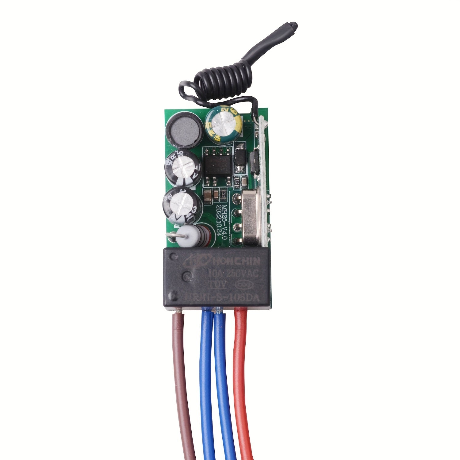 Wireless Remote Control Lighting Switch AC 110-240V 10A Compact Metal Plastic