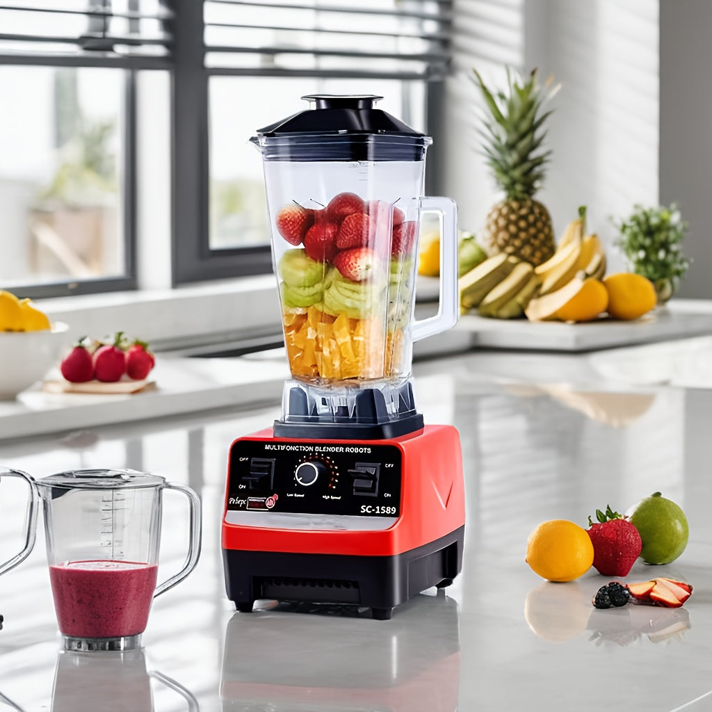 High-Powered One-Piece Blender for Smoothies Juices Shaved Ice Kitchen Appliance