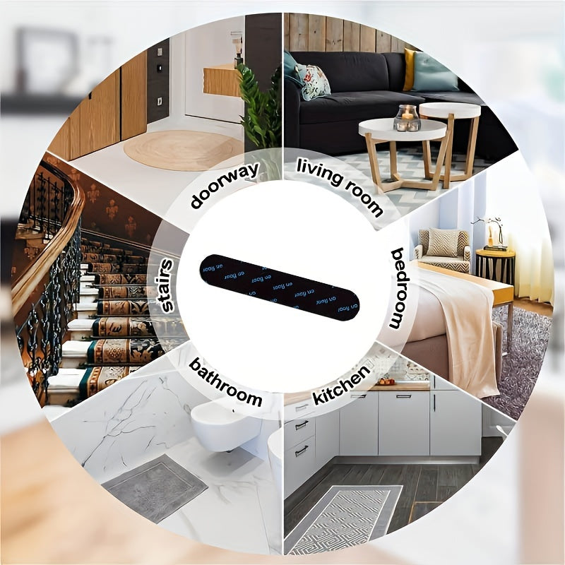 10-Pack Non-Skid Carpet Grippers for Hardwood and Tile Floors