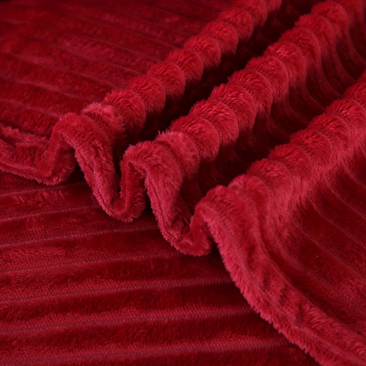 Manta gruesa y cálida con cordón de ajuste, de color sólido, multifuncional, para cama