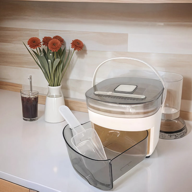 48-Grid Ice Cube Maker Set With Double-Layer Food-Grade Plastic Tray