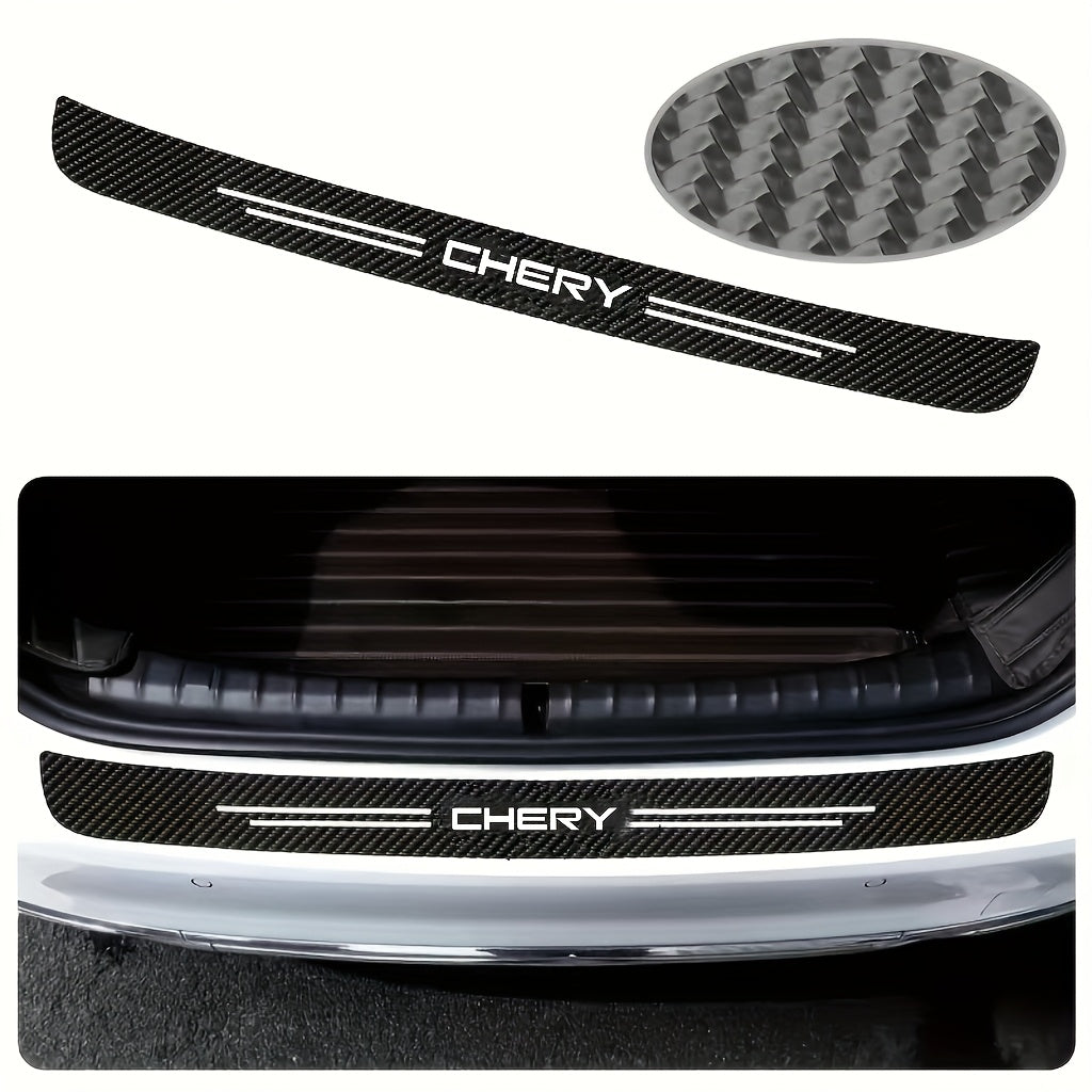 Avtomobil ichki qismi uchun karbon tolali eshik tutqichining himoya filmi to'plami 5 dona oyoq qadamining himoyachisi