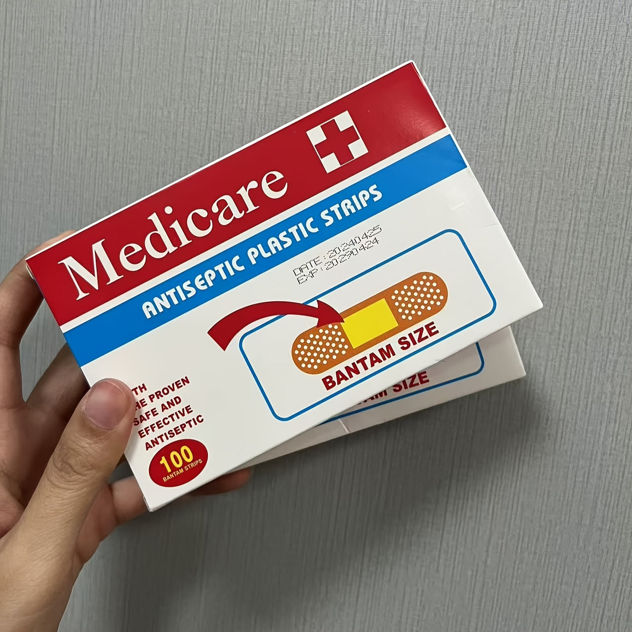 Breathable Nonwoven First Aid Bandages Pack of 100 for Wound Care