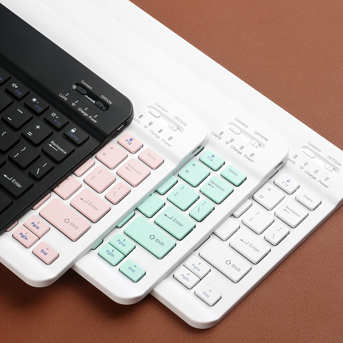 Wireless Rechargeable Ergonomic Keyboard for PC MacBook iPad Android Windows