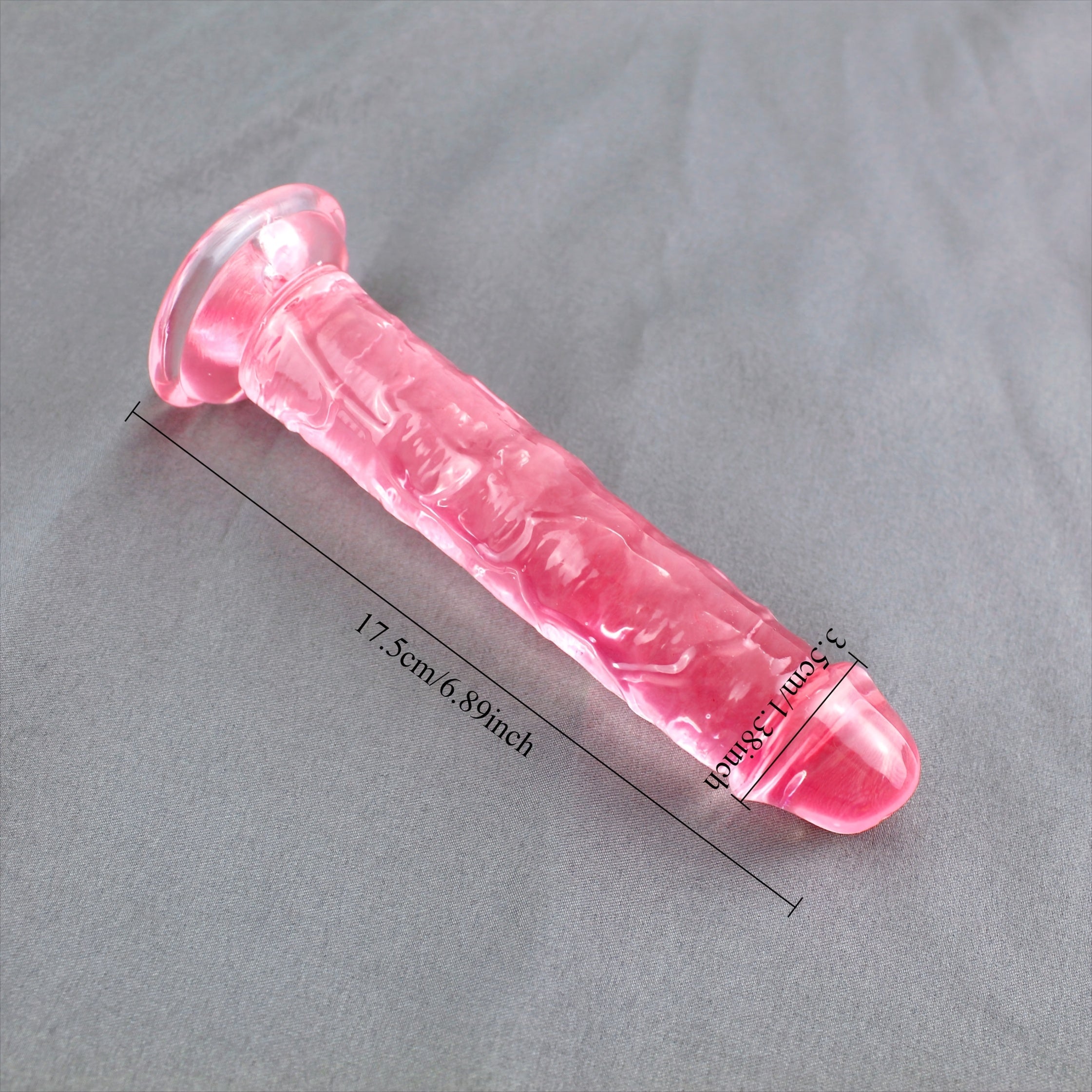 Large Clear Jelly Male Sex Toy with Suction Cup, Realistic Dildo