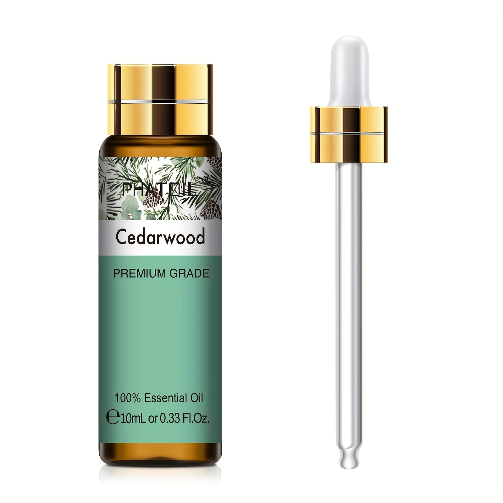 PHATOIL Efir moyi Yagona 10ml - Kayfiyatni ko'taruvchi aromaterapiya suvi, ko'p maqsadli foydalanish, yuqori sifatli, oqmas, UV nurlanishiga chidamli - 1 shisha