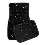Black Night Starry Pattern Car Floor Mats Set Non-Slip Absorbent for Sedan SUV