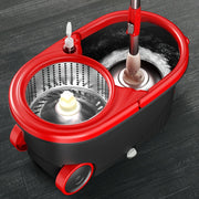 MOPPDUS Qo'l Bilan Boshqariladigan Ikki Maktabli Mop - Oshxona, Hammom, Yashash Xonasi va Tualet uchun Ko'p Funktsiyali Aylanadigan Mop. Elektr energiyasi talab qilinmaydi. Mustahkam Plastikdan tayyorlangan.