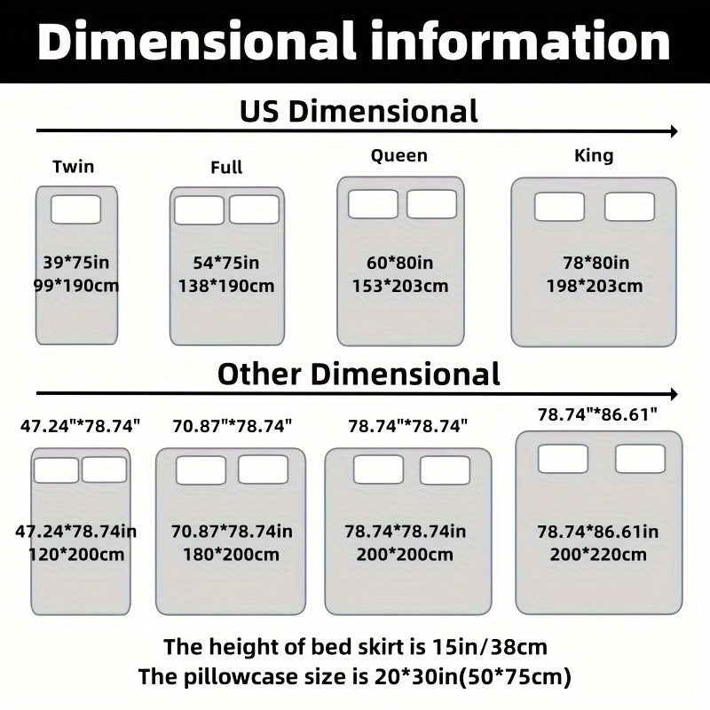 Комплект на кровать с жаккардовой юбкой и наволочками, цветочный узор, кружевной край, полиэстеровая ткань с ткацким переплетением