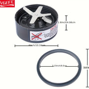 Replacement Blender Blades Set for 900W and 600W NutriBullet with Stainless Steel Cross Blade