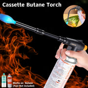 Portable Butane Torch with Extended Hose 1500°C for Outdoor Cooking and Grilling