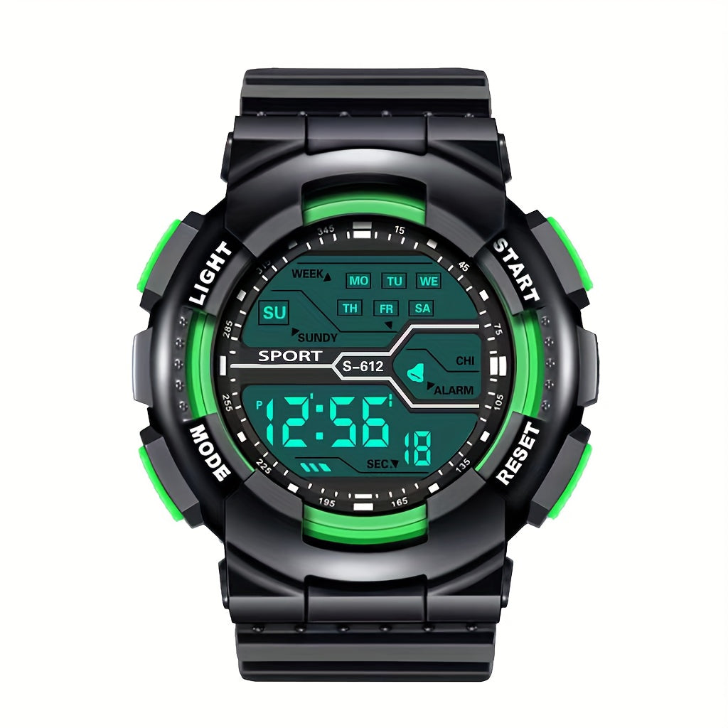 Sporty Digital Watch for Teens and Adults with Luminous Display
