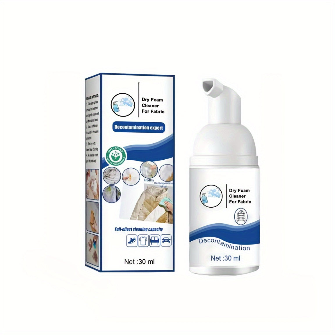 Foam Dry Cleaning Agent for Stain Removal on Curtains Carpets Clothes and Down Jackets
