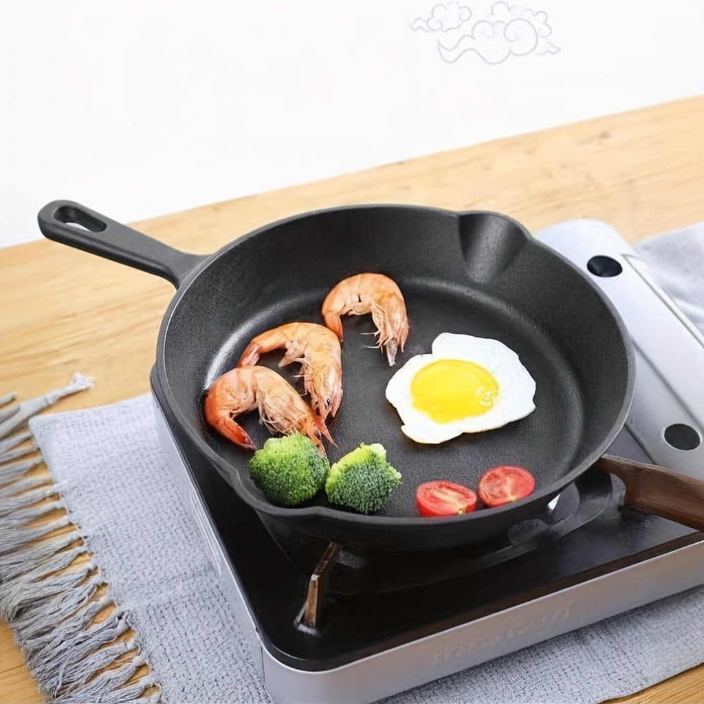 Набор из 3 чугунных сковородок с антипригарным покрытием, безопасных для духовки, диаметром 15 см, 20 см, 25 см