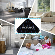 Non-Slip Washable Carpet Grippers for Hardwood Tile Floors Double-Sided Adhesive Straps