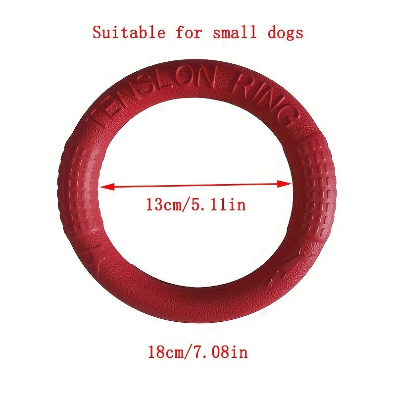 EVA Pet Flying Disc Chew Toy for Dogs Interactive Training and Teeth Cleaning Rubber