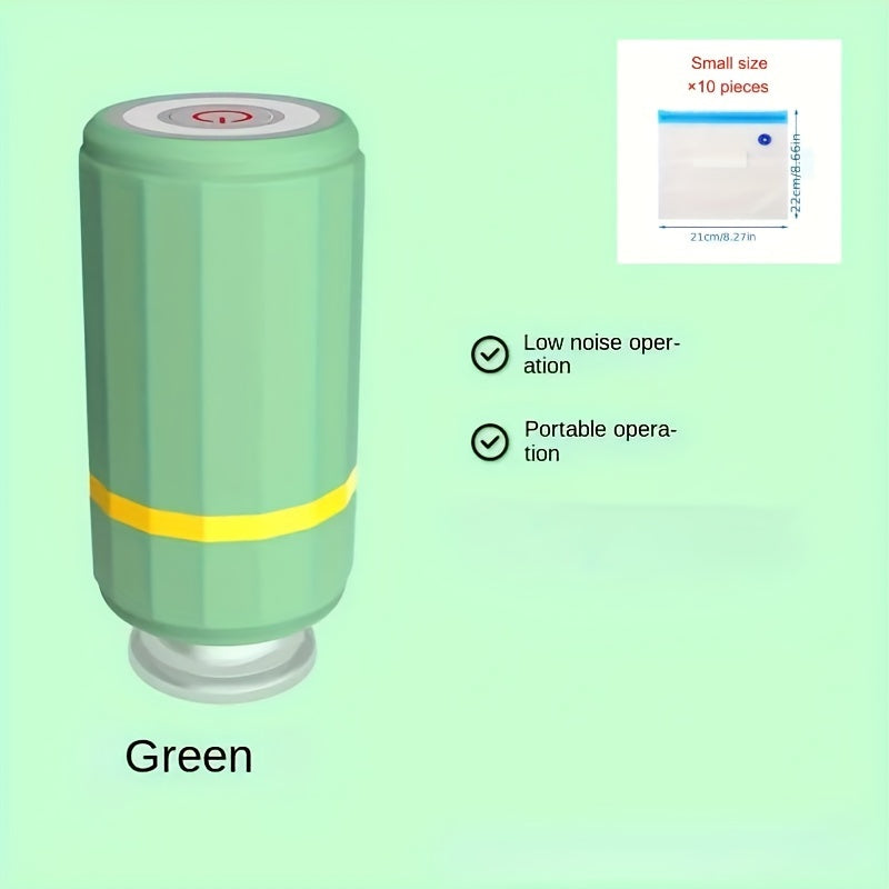Lithium batareyali USB qayta to'ldiriladigan mini vakuum yopishtiruvchi, saqlash va salbiy bosimli nasos uchun.