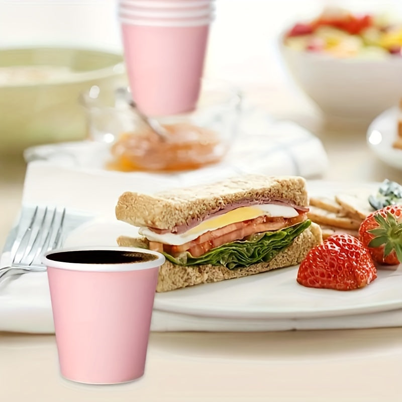 50 dona bir foydalanish uchun qog'oz stakanlar, issiq va sovuq ichimliklar uchun, Xellouin, Rojdestvo, Yangi yil, 3oz