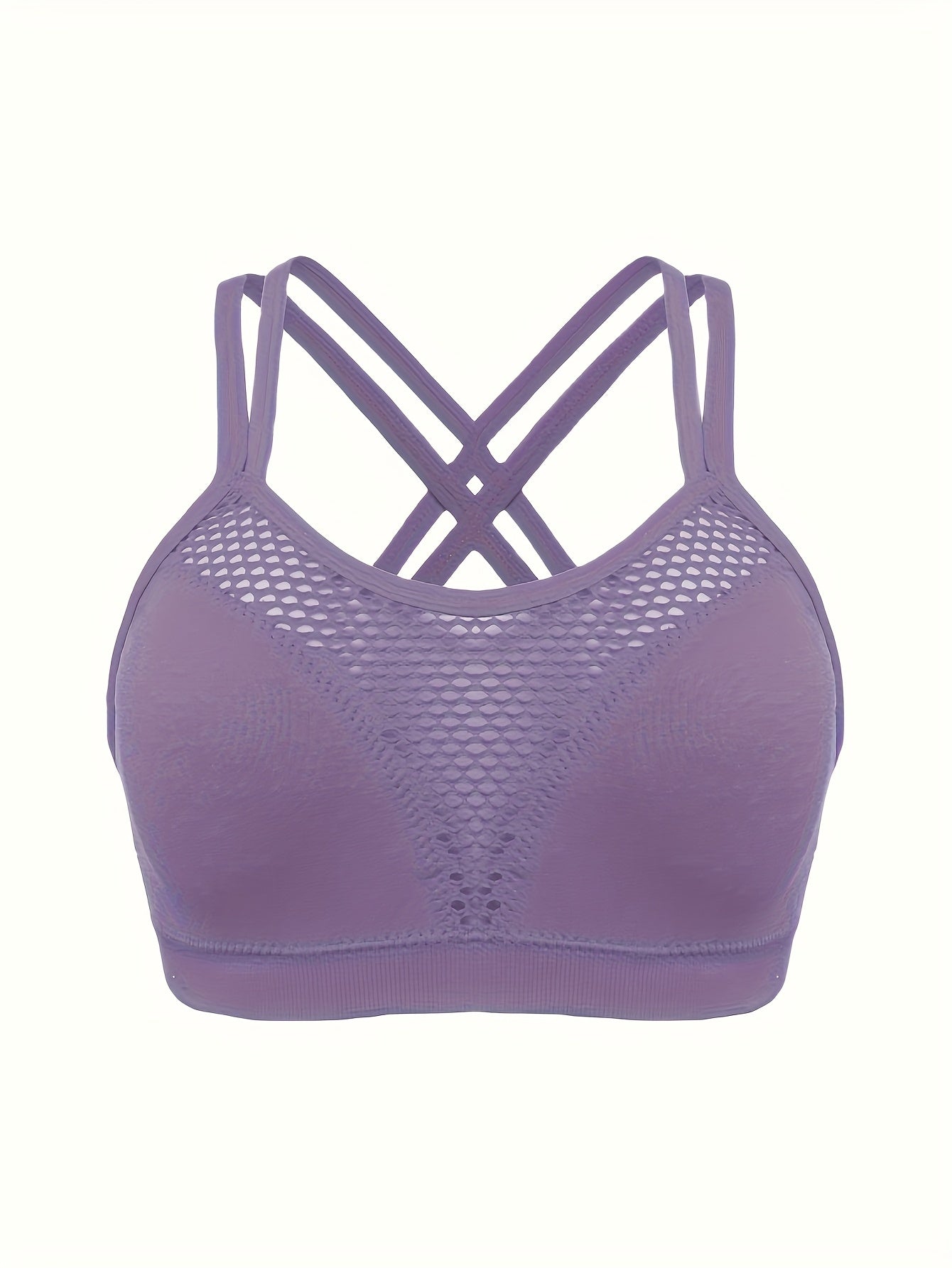 Women's Seamless Plus Size Sports Bra 3 Pack Breathable No Underwire Stretch