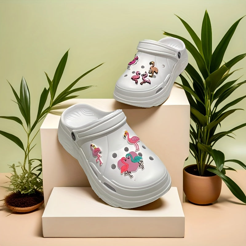 Women's Summer Clogs Lightweight EVA Sole Garden Beach Shoes Chic Accessories